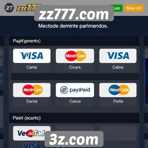 Métodos de pagamento aceitos no zz777.com